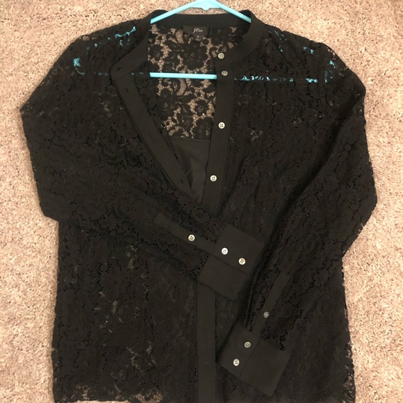 High Quality Jcrew Long Sleeve Lace Blouse with beautiful cami inside,
Size 2 - Picture 1 of 2